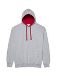 3X-Large Heather Grey/Fire Red AWDis JHA003 