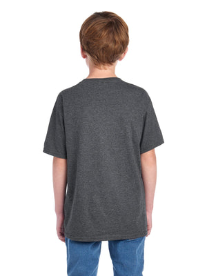 Youth X-Large Black Heather Fruit of the Loom F3930Y 