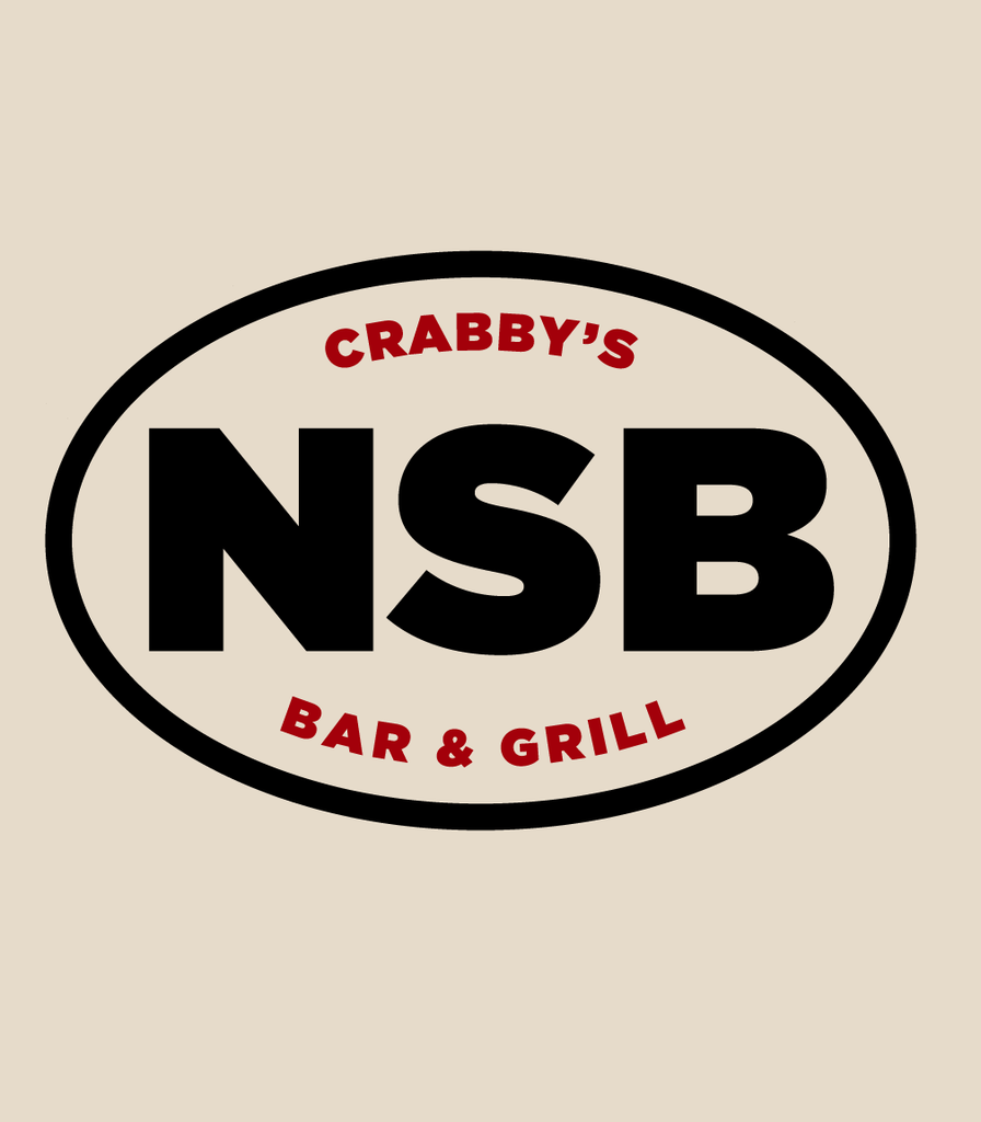 X-Large Oatmeal Heather Beachside HG Crabby's Bar and Grill NSB LOGO  